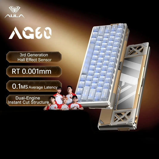 Teclado Aula AG60 PRO Warm Silver